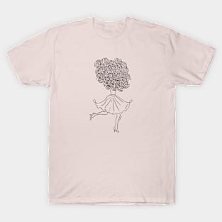 Running flower lady T-Shirt